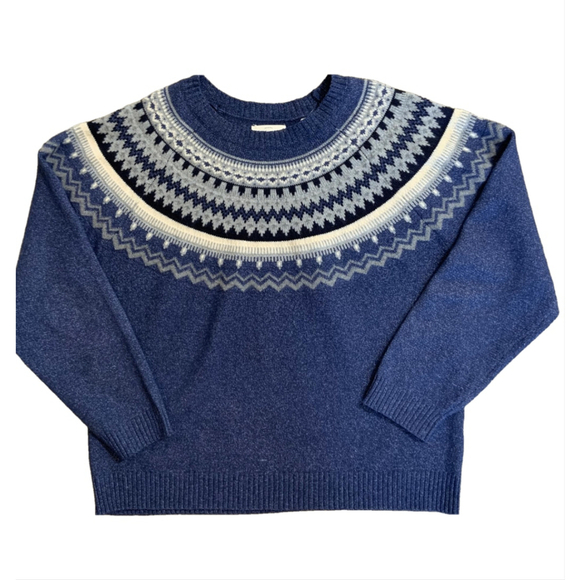 Weatherproof Other - Weatherproof Vintage Men's Sweater Size Large Blue Round Neck Preppy Academia